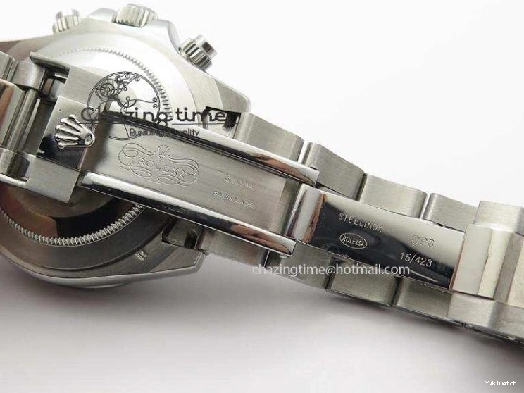 JF Sec@9 Bracelet Edition On Daytona A7750 Dial SS 116520 Black 0314